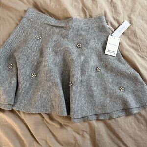 NWT • Free Assembly Gray Knit Sweater Skirt • M